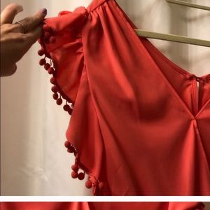 Flirty Pom-Pom Blouse